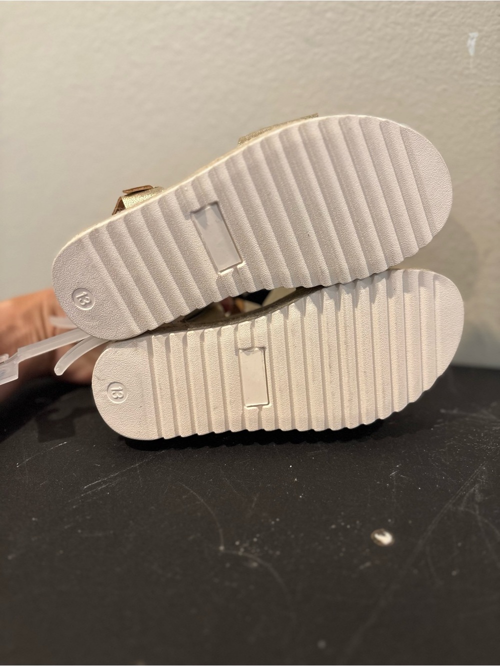 Kids' Lindsey Platform Espadrille Sandals Gold - art class - Size 13 NEW - Picture 5 of 6